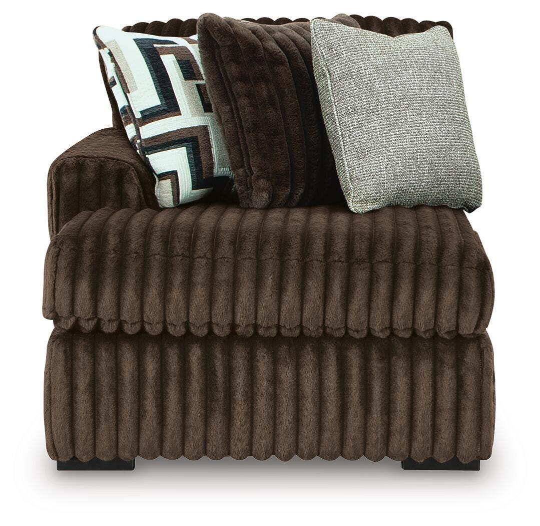 Midnight-Madness Sectional with Chaise - Romeo & Juliet Furniture (Warren,MI)