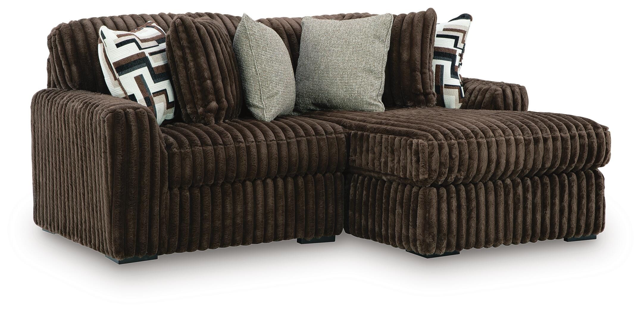 Midnight-Madness Sectional with Chaise - Romeo & Juliet Furniture (Warren,MI)