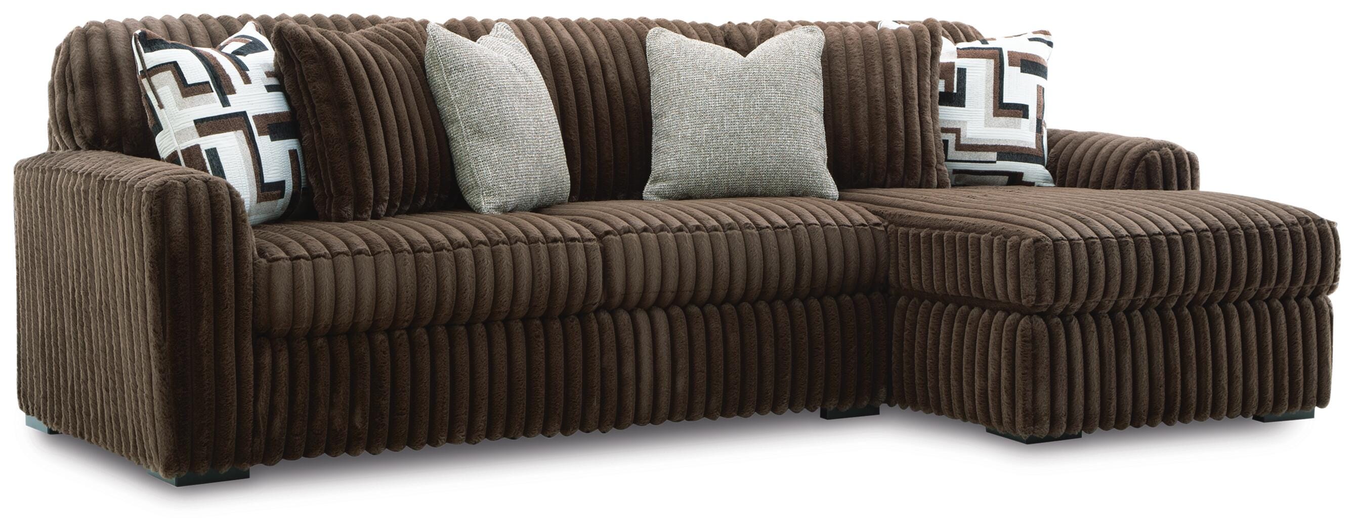 Midnight-Madness Sectional Sofa with Chaise - Romeo & Juliet Furniture (Warren,MI)