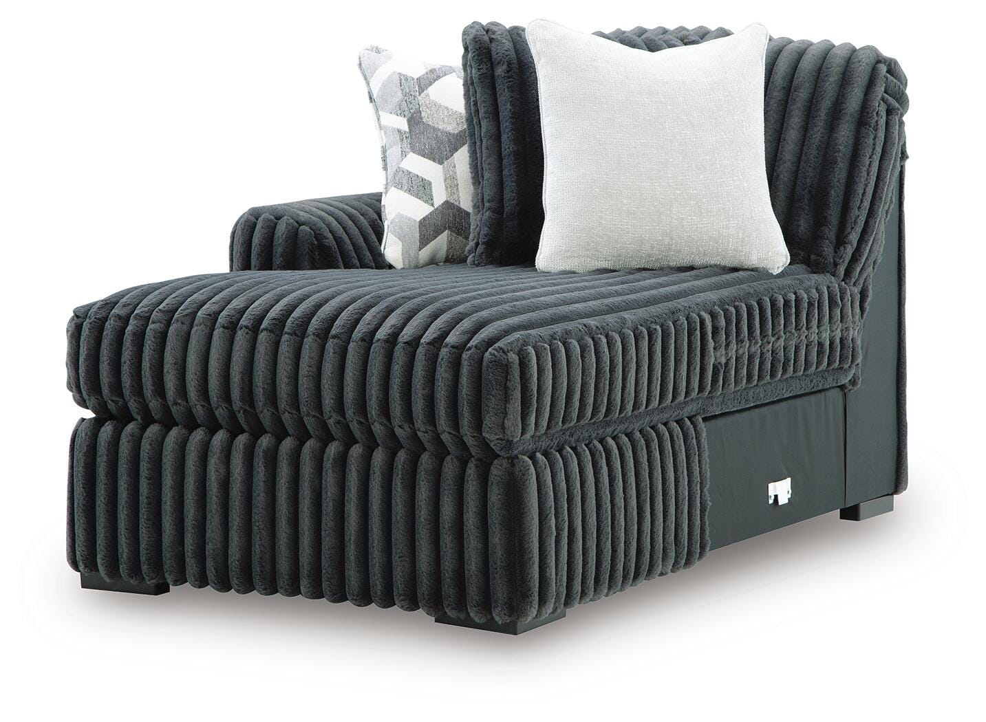 Midnight-Madness Sectional with Chaise - Romeo & Juliet Furniture (Warren,MI)