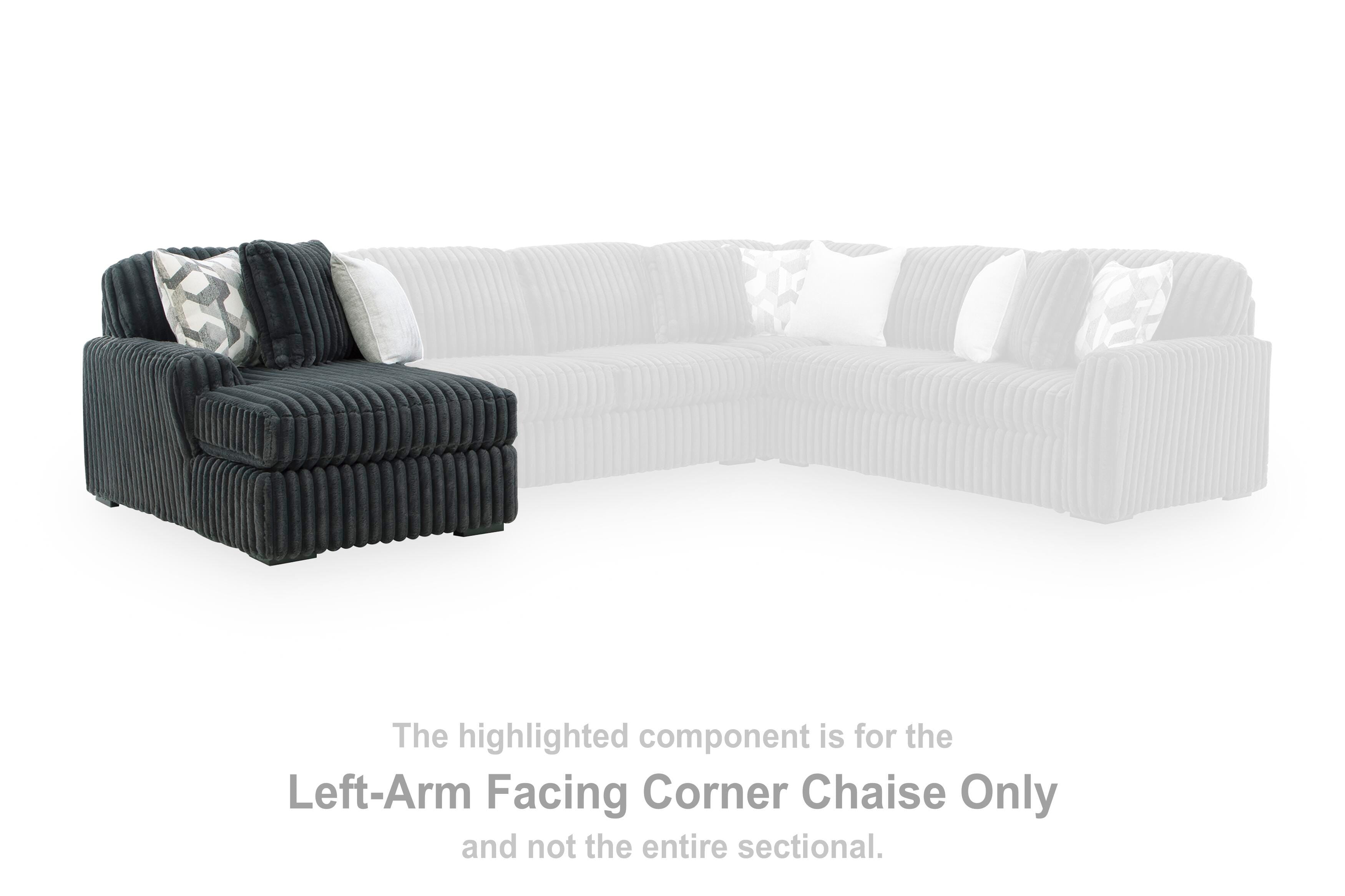 Midnight-Madness Sectional Sofa with Chaise - Romeo & Juliet Furniture (Warren,MI)