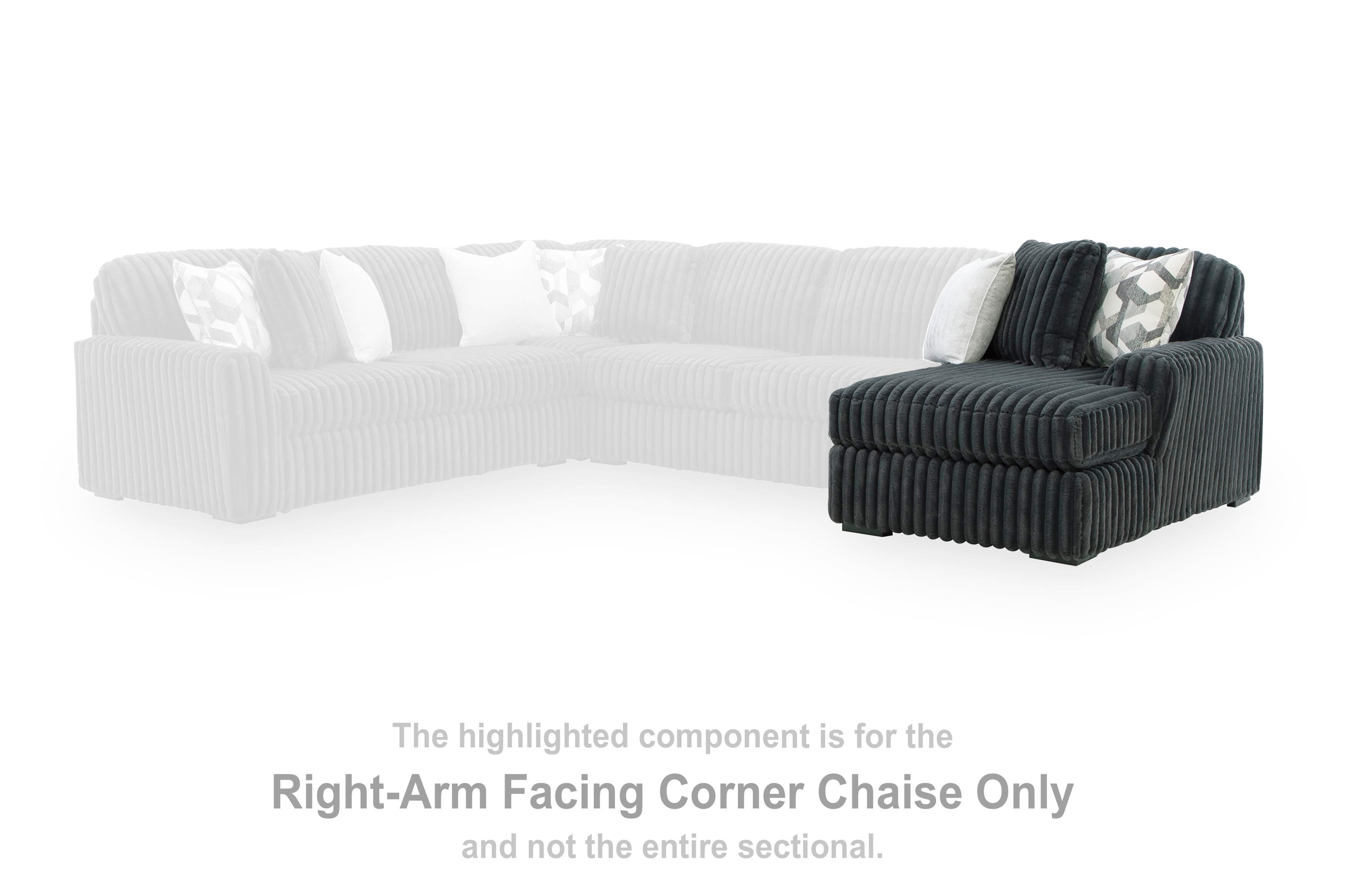 Midnight-Madness Sectional with Chaise - Romeo & Juliet Furniture (Warren,MI)