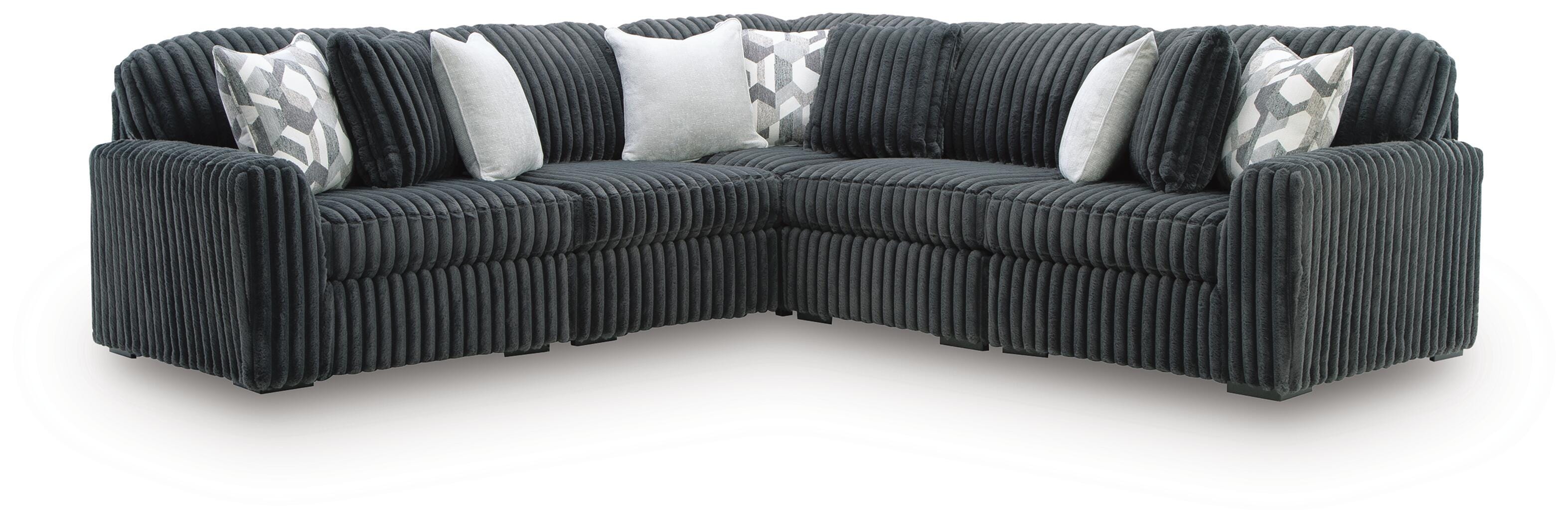 Midnight-Madness Sectional - Romeo & Juliet Furniture (Warren,MI)