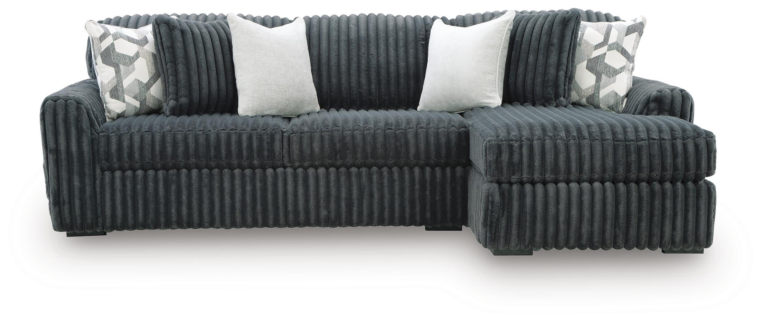 Midnight-Madness Sectional Sofa with Chaise - Romeo & Juliet Furniture (Warren,MI)