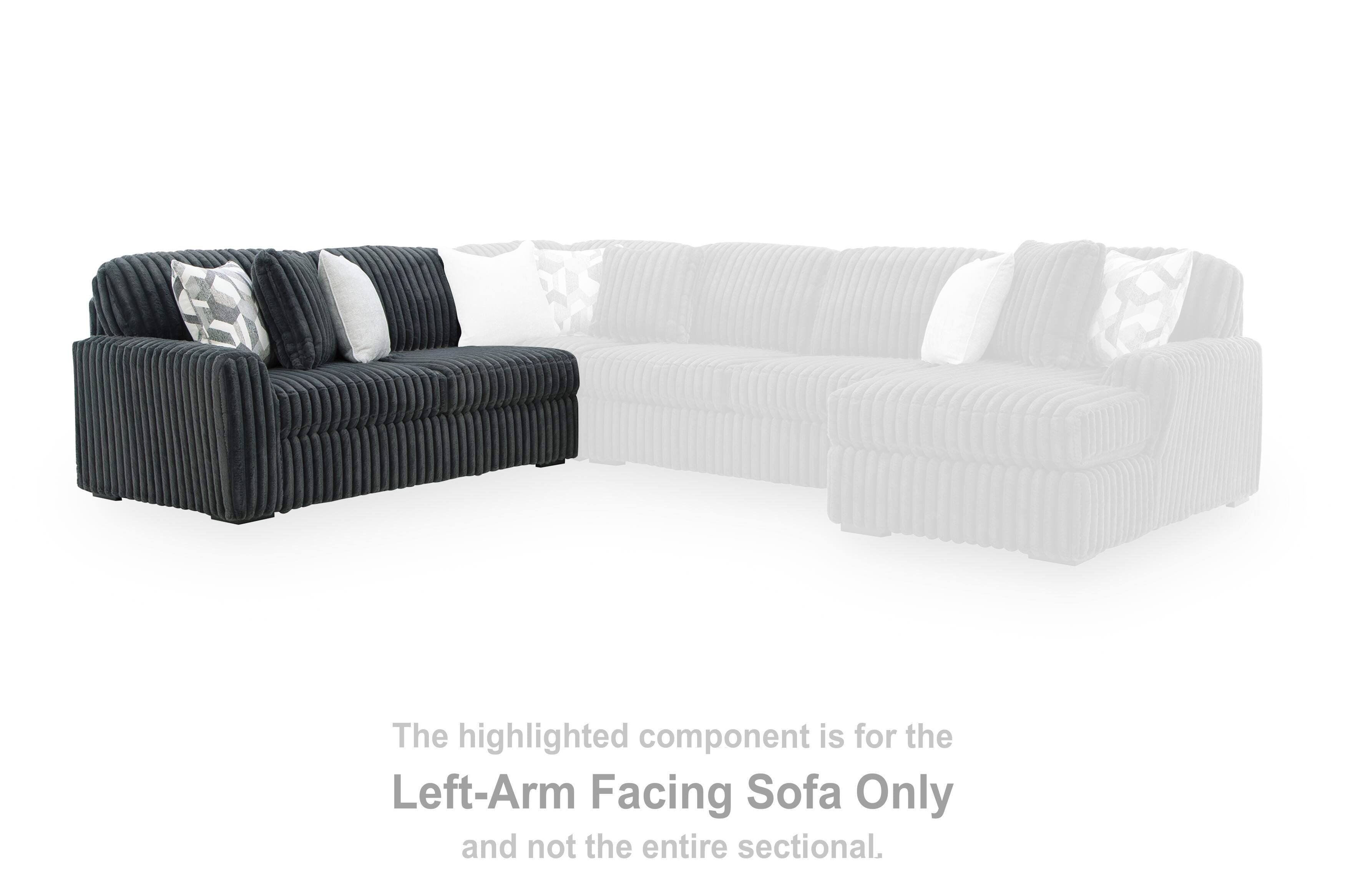 Midnight-Madness Sectional Sofa with Chaise - Romeo & Juliet Furniture (Warren,MI)