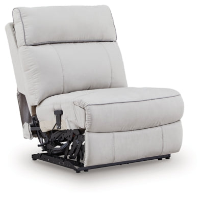 Social Pointe Reclining Sectional with Storage Consoles - Romeo & Juliet Furniture (Warren,MI)