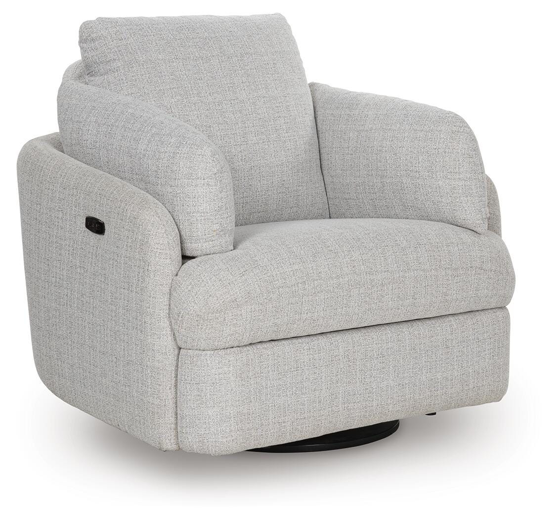 Alainmont Next-Gen Nuvella Swivel Power Recliner - Romeo & Juliet Furniture (Warren,MI)