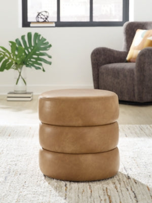 Ummi Swivel Accent Ottoman - Romeo & Juliet Furniture (Warren,MI)