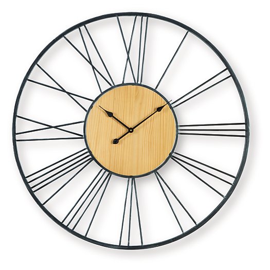 Brockett Wall Clock - Romeo & Juliet Furniture (Warren,MI)