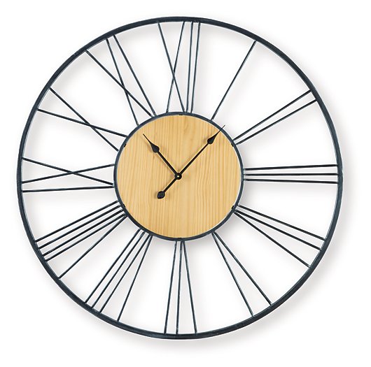 Brockett Wall Clock - Romeo & Juliet Furniture (Warren,MI)