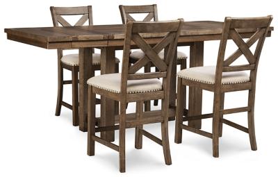 Moriville Counter Height Dining Set - Romeo & Juliet Furniture (Warren,MI)