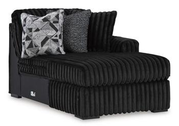 Midnight-Madness Sectional with Chaise - Romeo & Juliet Furniture (Warren,MI)