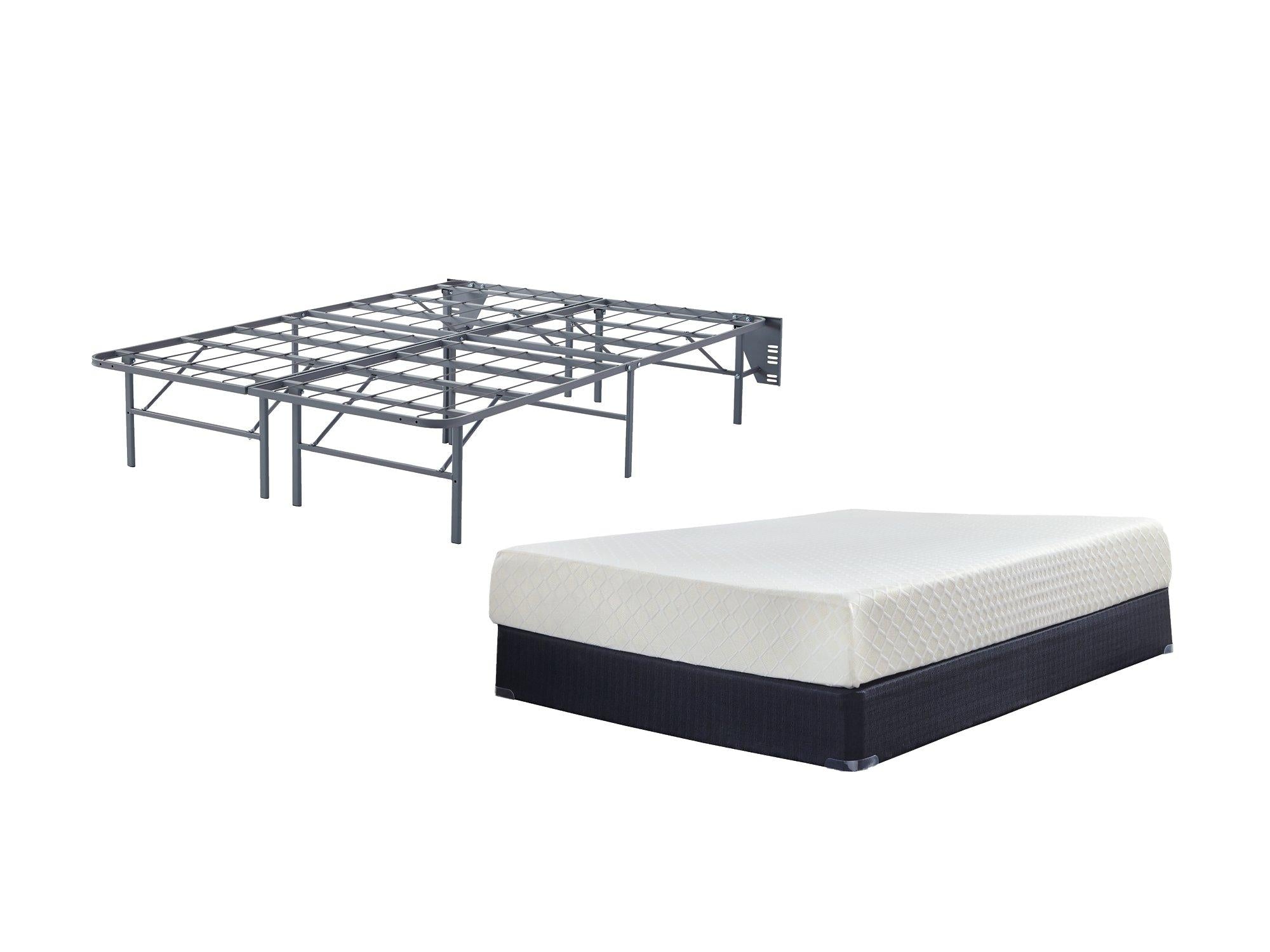 10 Inch Chime Memory Foam Mattress Set - Romeo & Juliet Furniture (Warren,MI)