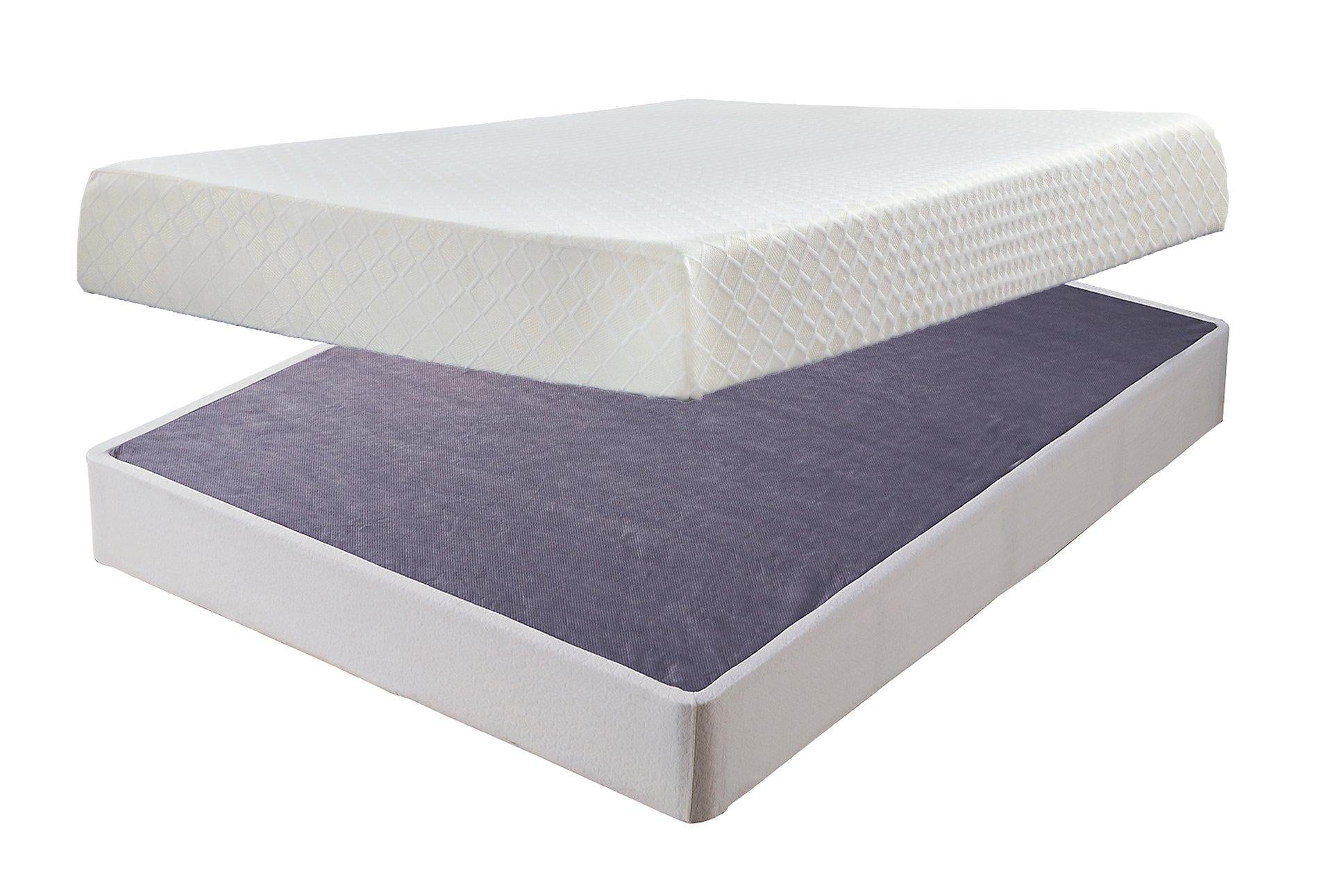 10 Inch Chime Memory Foam Mattress Set - Romeo & Juliet Furniture (Warren,MI)