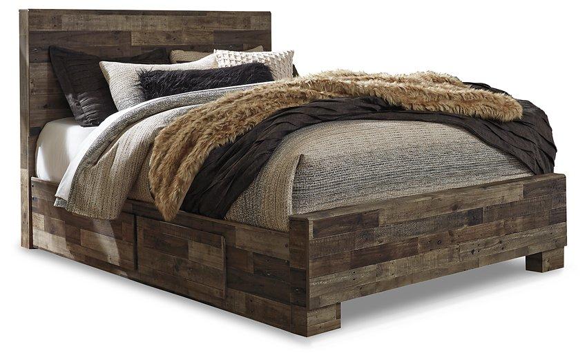 Derekson Bed with 2 Side Storage - Romeo & Juliet Furniture (Warren,MI)