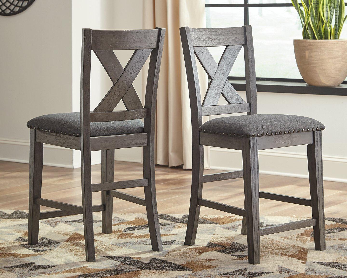 Caitbrook Counter Height Upholstered Bar Stool - Romeo & Juliet Furniture (Warren,MI)
