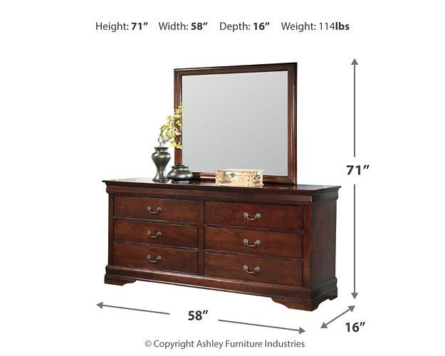 Alisdair Dresser and Mirror - Romeo & Juliet Furniture (Warren,MI)