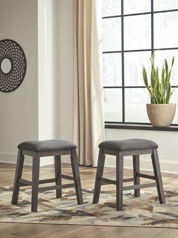 Caitbrook Counter Height Upholstered Bar Stool - Romeo & Juliet Furniture (Warren,MI)