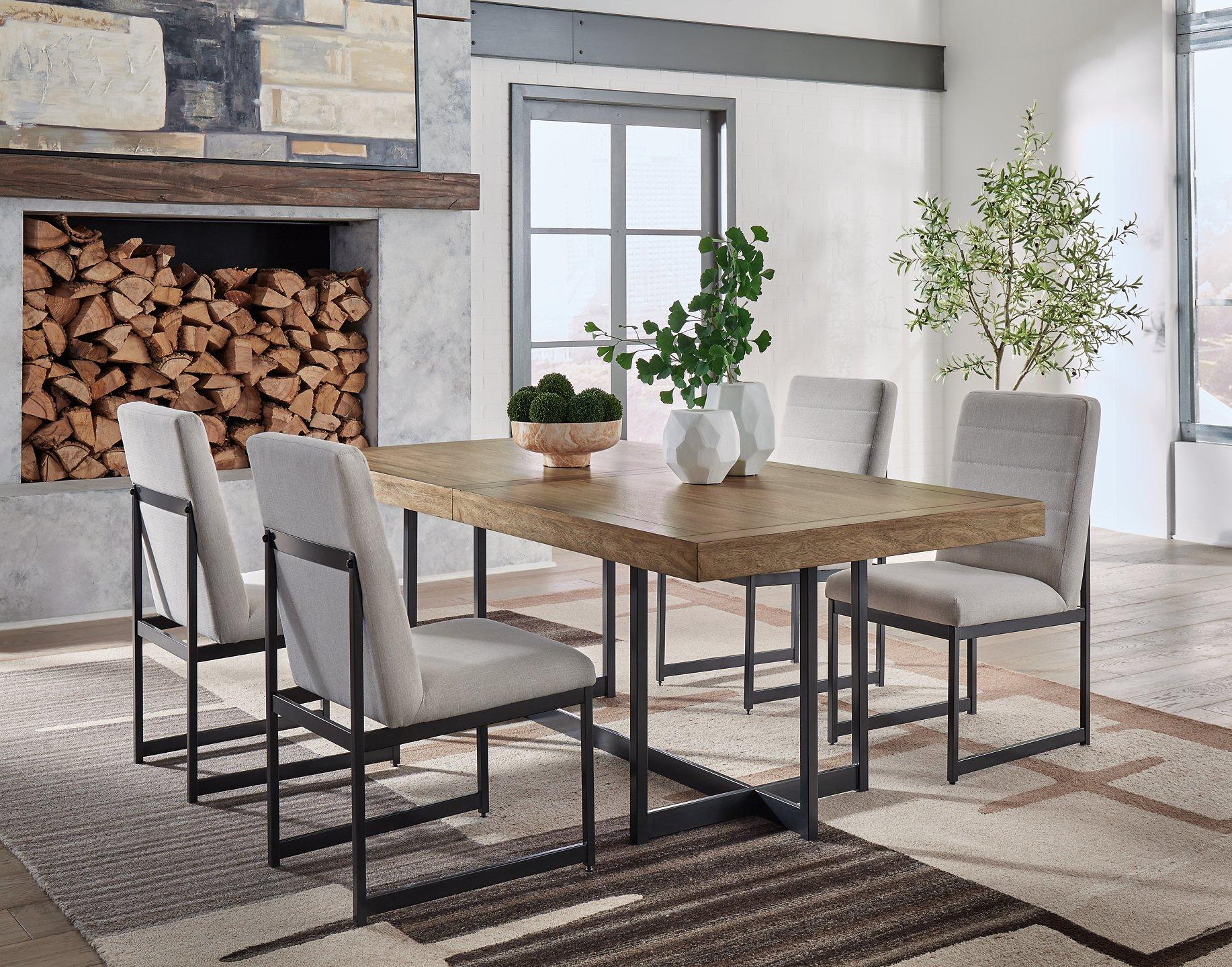 GMHH199E○fremlojle / フレムロジェ dinette ディネッ Hazel Charcoal Brown 5 Piece Dinette Set From Homelegance