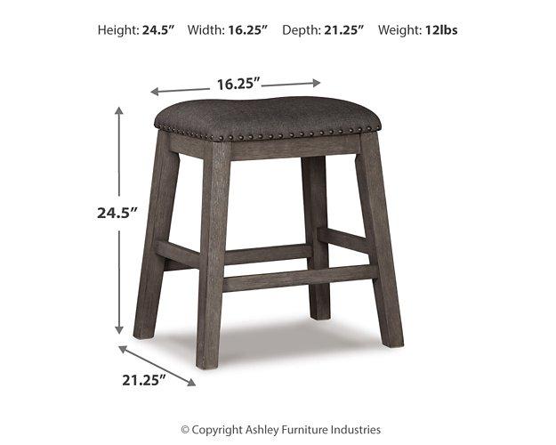 Caitbrook Counter Height Upholstered Bar Stool - Romeo & Juliet Furniture (Warren,MI)