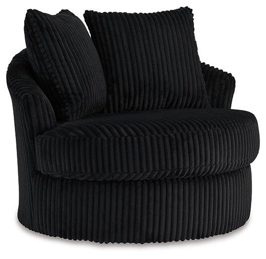Gramwell Swivel Accent Chair - Romeo & Juliet Furniture (Warren,MI)