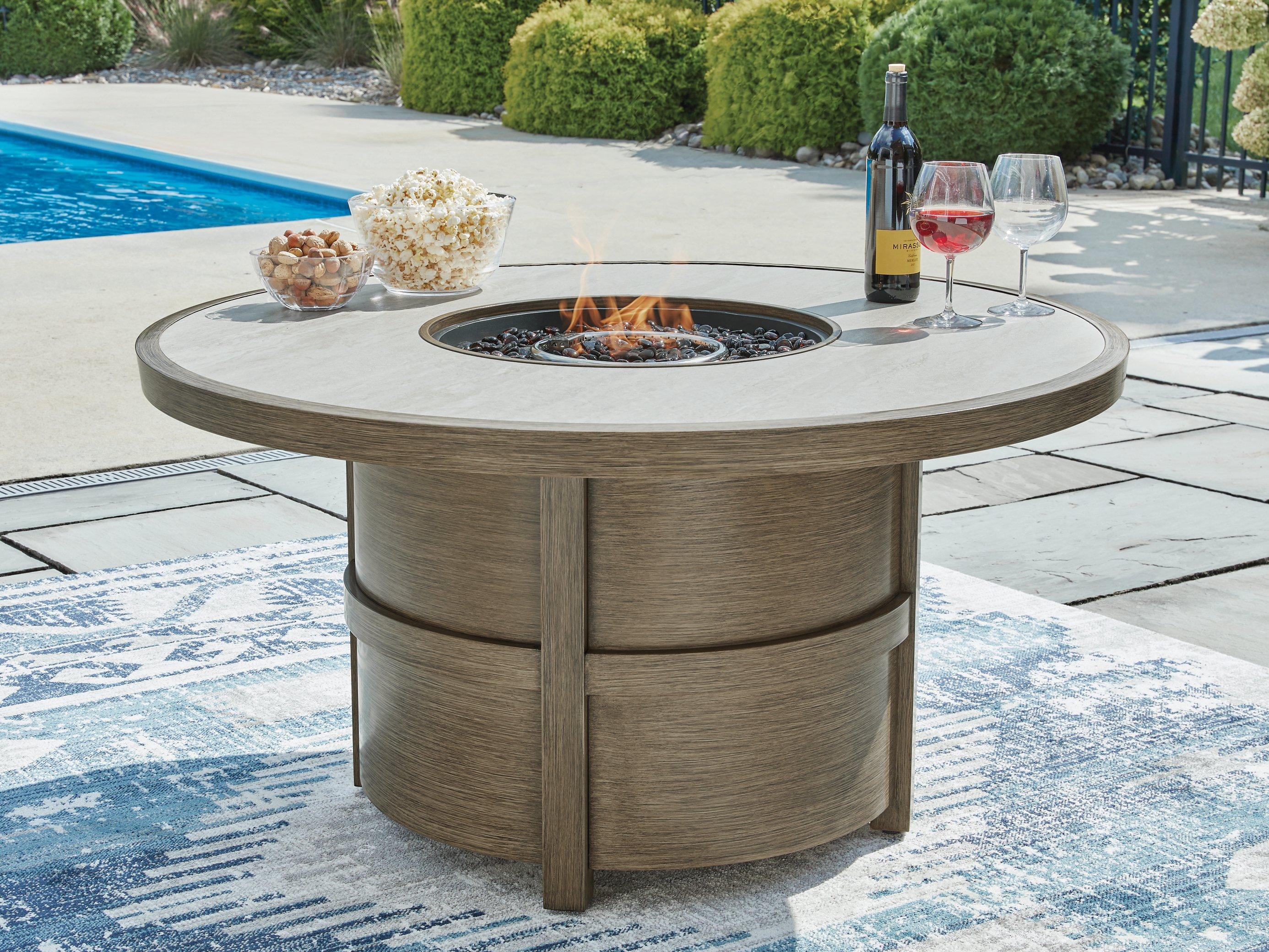 Rainier Ranch Fire Pit Table