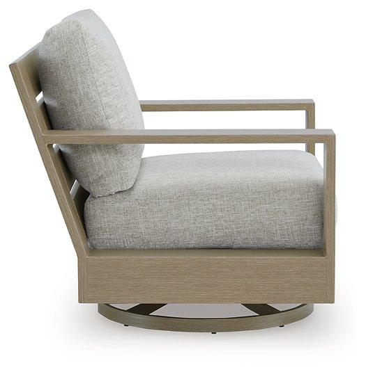 Kimpton Isle Outdoor Swivel Lounge Chair with Cushion