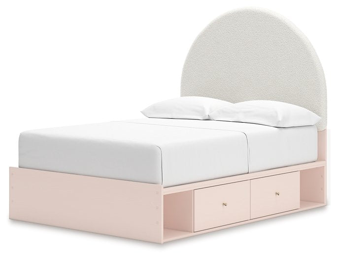 Wistenpine Upholstered Bed with Storage - Romeo & Juliet Furniture (Warren,MI)