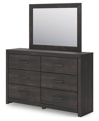Hollivern Dresser and Mirror - Romeo & Juliet Furniture (Warren,MI)