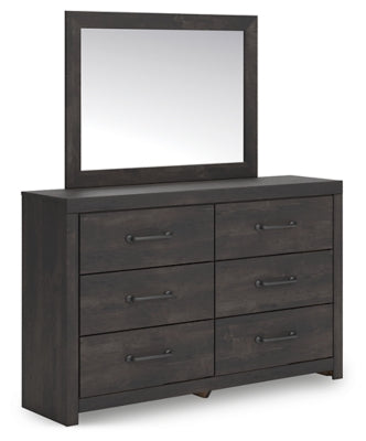 Hollivern Dresser and Mirror - Romeo & Juliet Furniture (Warren,MI)