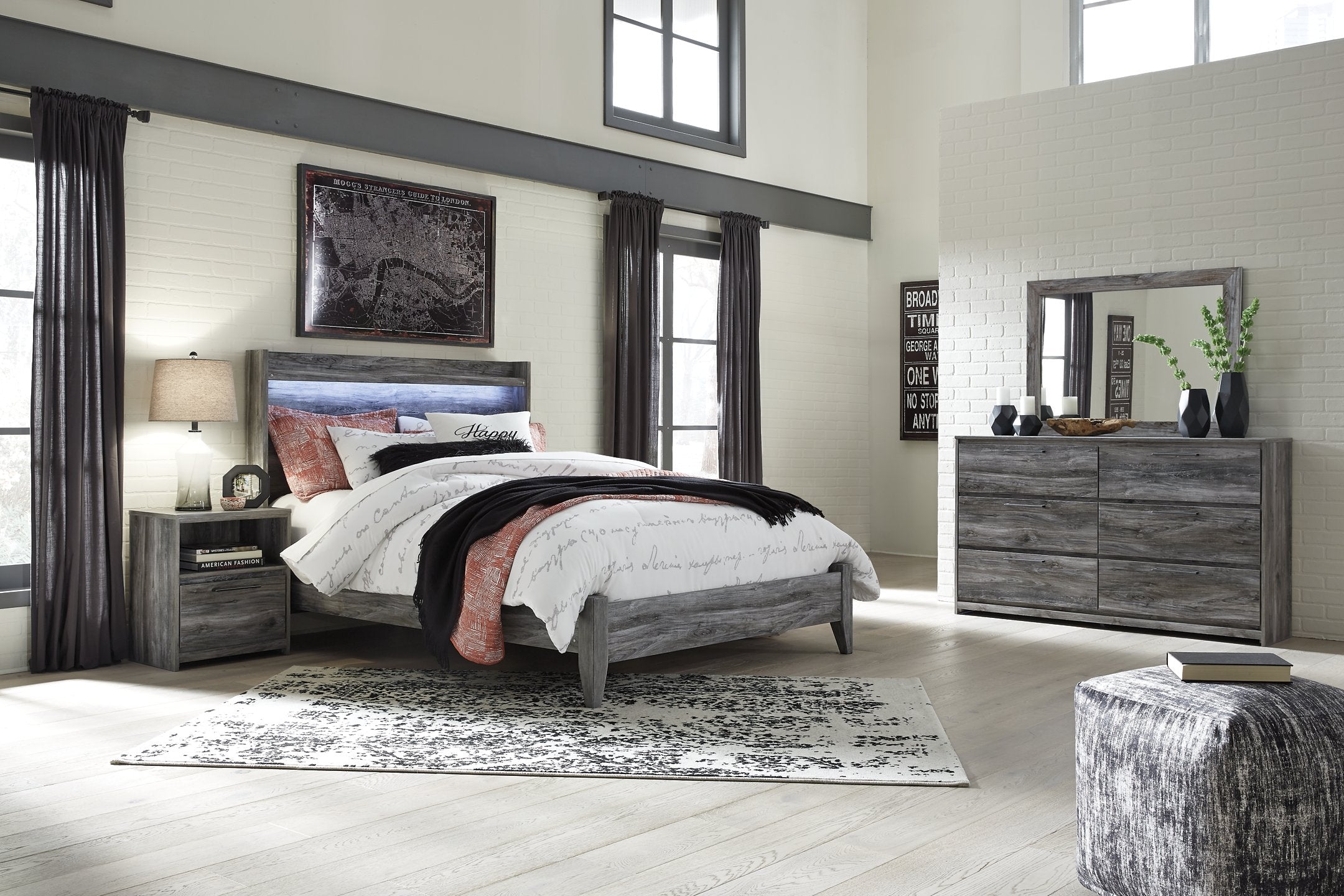 Baystorm Bedroom Set - Romeo & Juliet Furniture (Warren,MI)