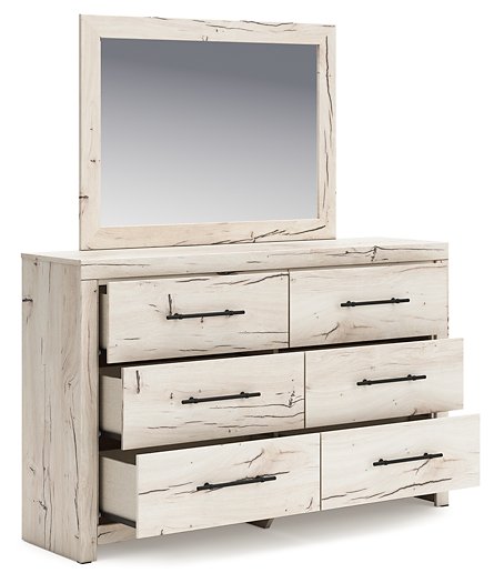 Lawroy Dresser and Mirror - Romeo & Juliet Furniture (Warren,MI)