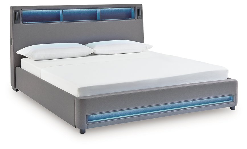 Verishaw Upholstered Bed - Romeo & Juliet Furniture (Warren,MI)