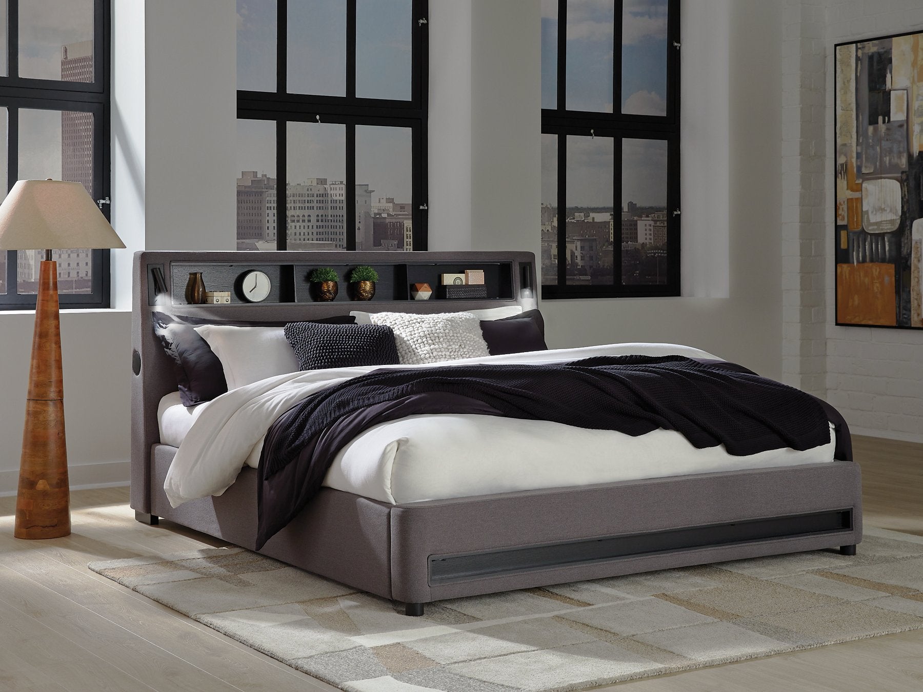 Verishaw Upholstered Bed - Romeo & Juliet Furniture (Warren,MI)