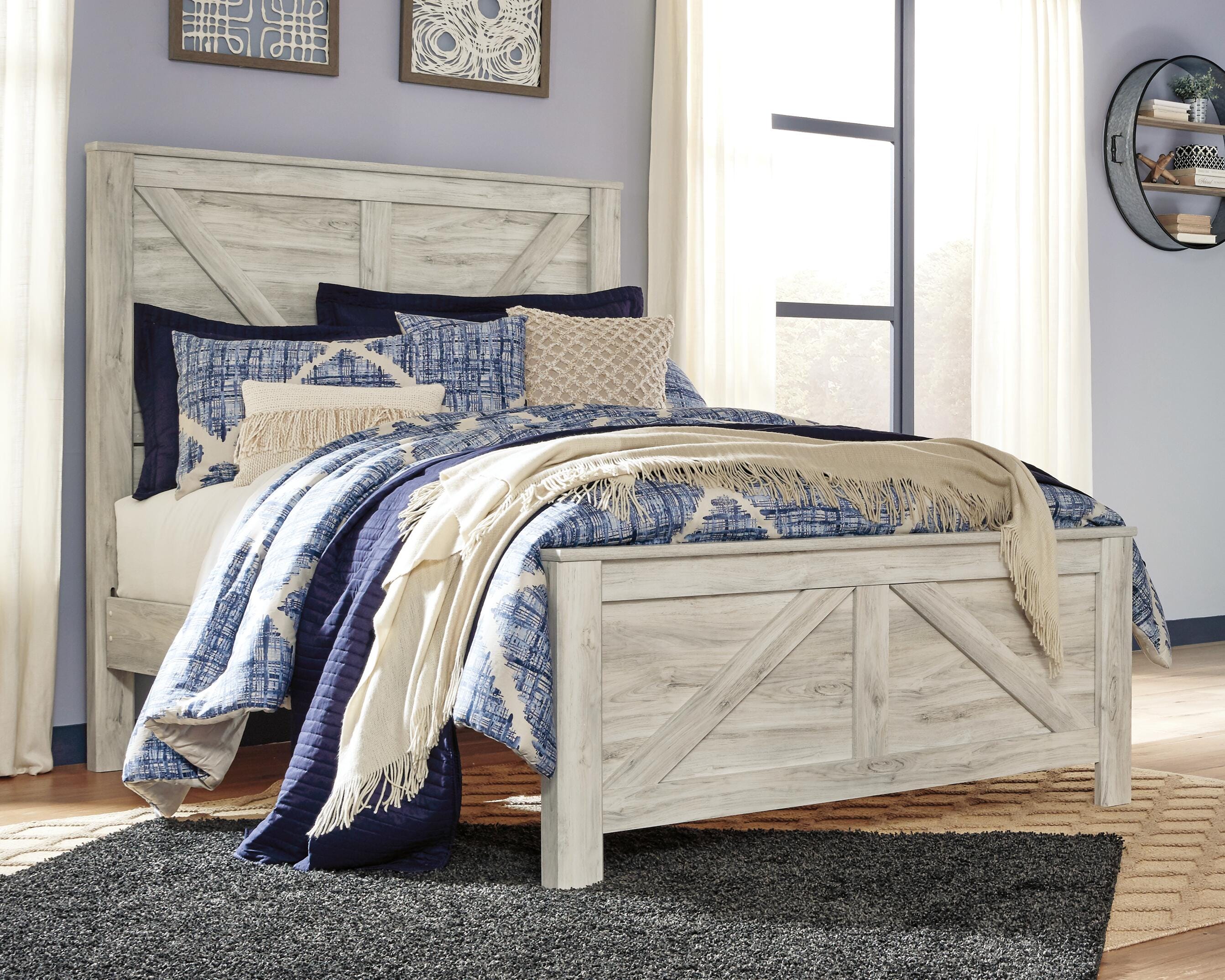 Bellaby Crossbuck Bed - Romeo & Juliet Furniture (Warren,MI)
