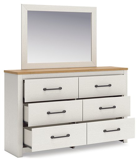 Linnocreek Dresser and Mirror - Romeo & Juliet Furniture (Warren,MI)