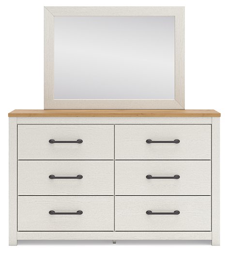 Linnocreek Dresser and Mirror - Romeo & Juliet Furniture (Warren,MI)
