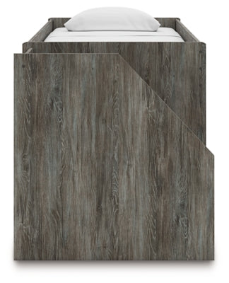 Frandern Loft Bed with Drawer Storage - Romeo & Juliet Furniture (Warren,MI)