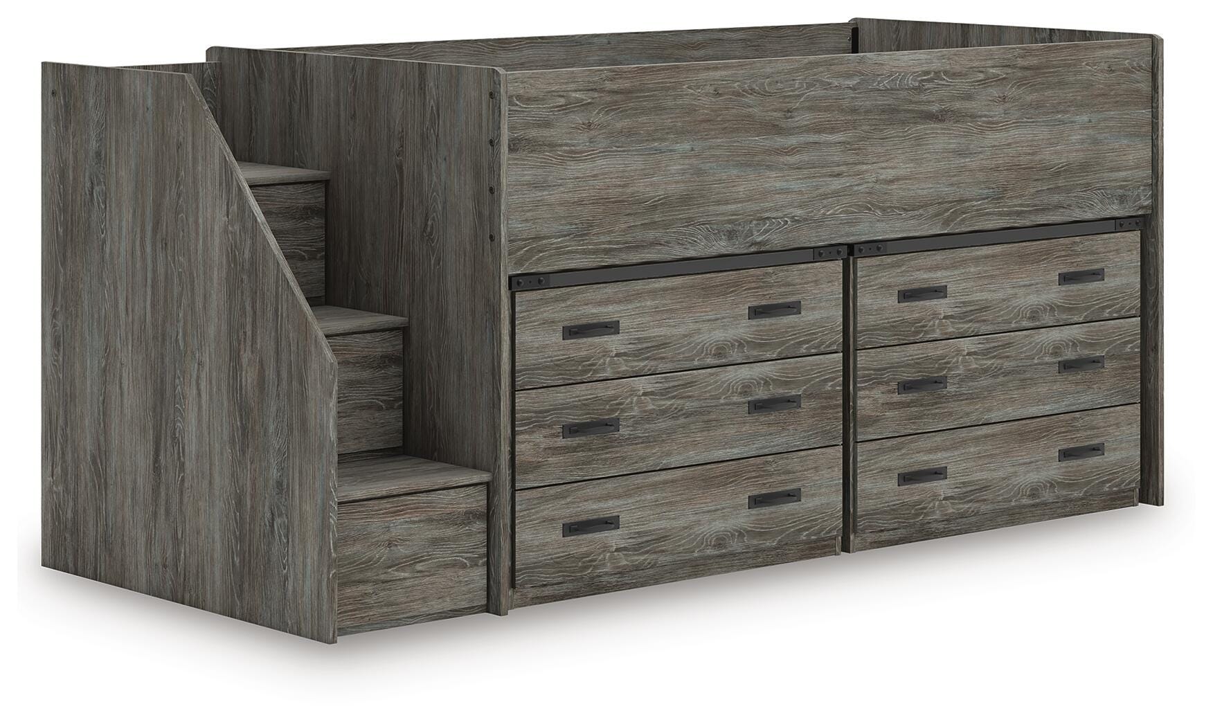 Frandern Loft Bed with Drawer Storage - Romeo & Juliet Furniture (Warren,MI)