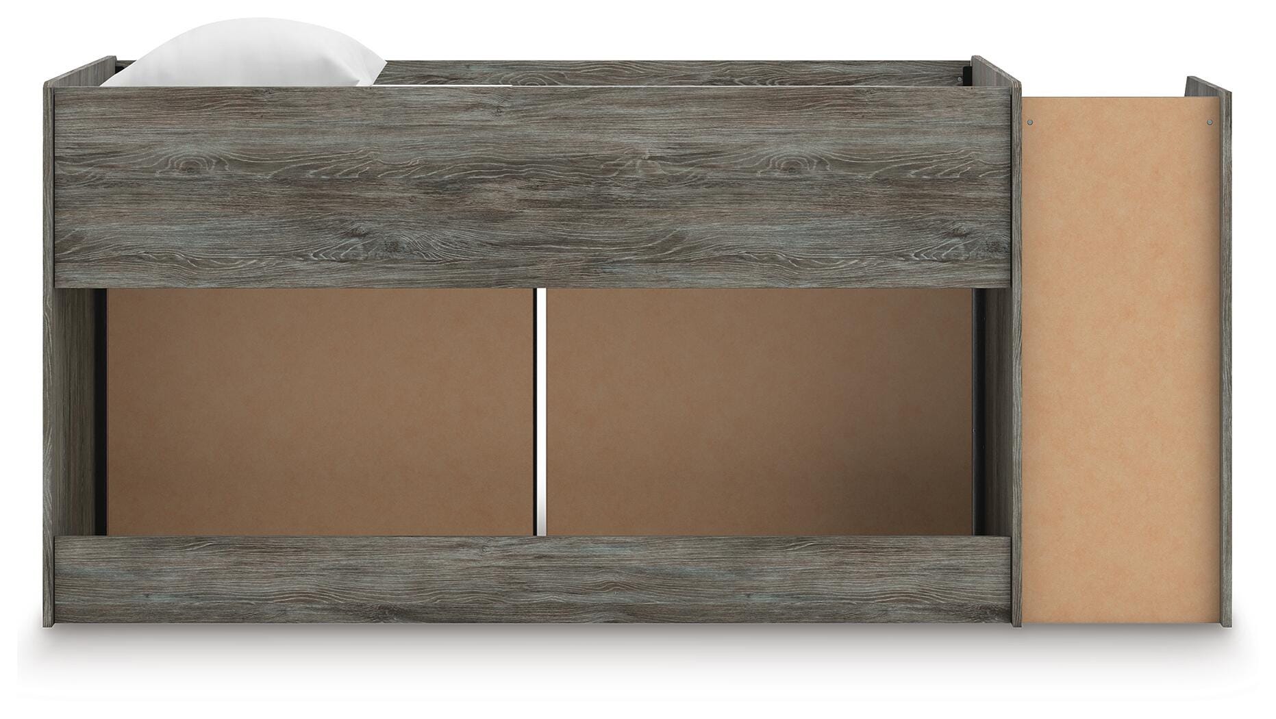 Frandern Loft Bed with Drawer Storage - Romeo & Juliet Furniture (Warren,MI)