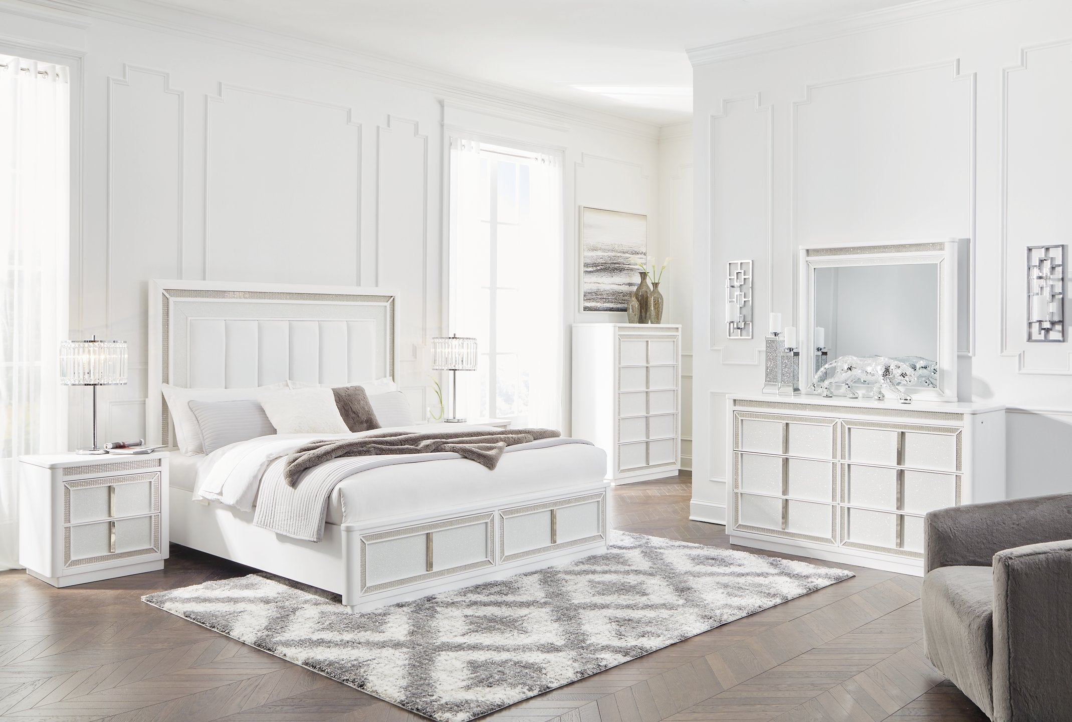 Chalanna Bedroom Set - Romeo & Juliet Furniture (Warren,MI)