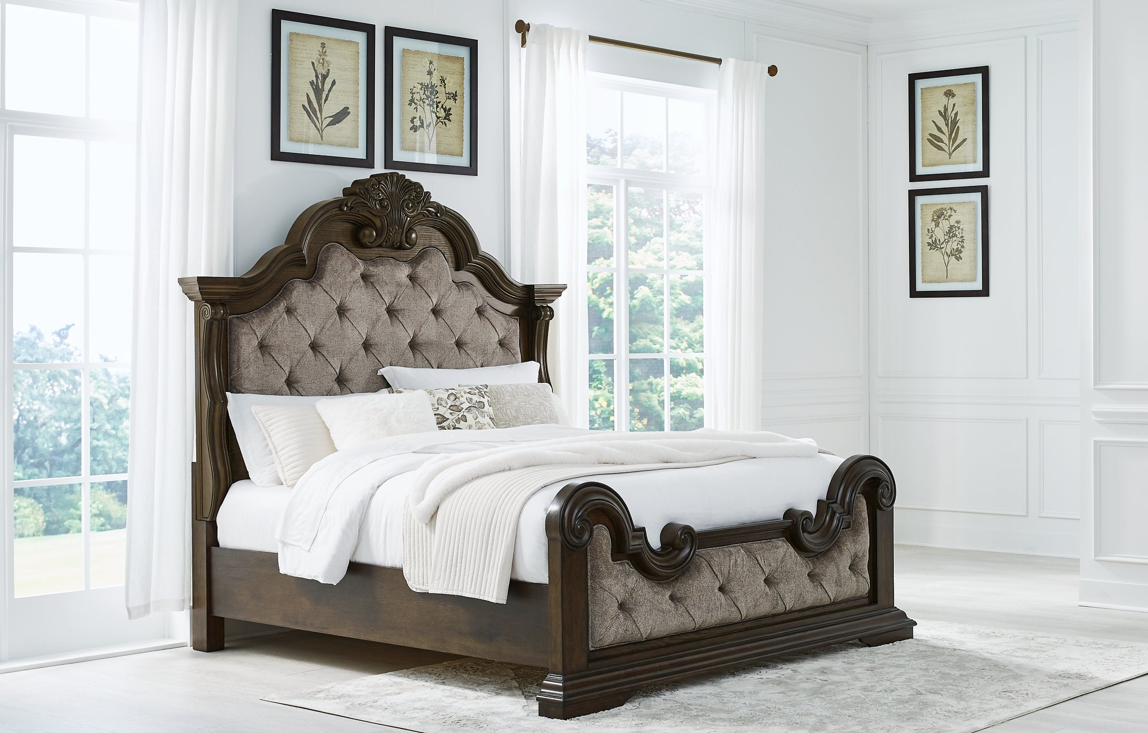 Maylee Upholstered Bed - Romeo & Juliet Furniture (Warren,MI)