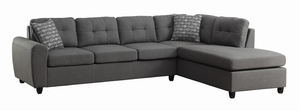 Stonenesse Tufted Sectional Grey