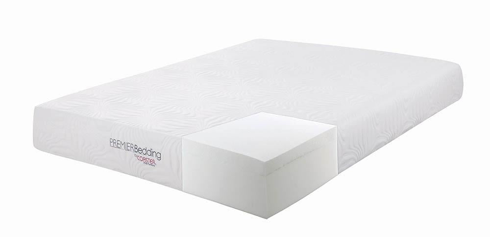 Key Full Memory Foam Mattress White - Romeo & Juliet Furniture (Warren,MI)