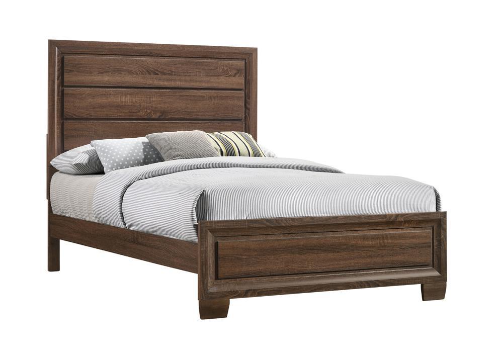 Brandon Full Panel Bed Medium Warm Brown - Romeo & Juliet Furniture (Warren,MI)