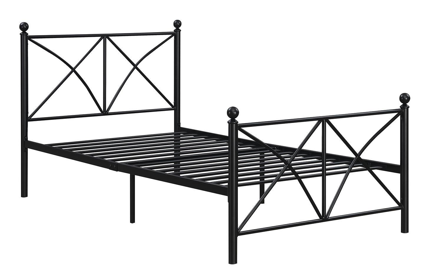 Hart Full Platform Bed Black - Romeo & Juliet Furniture (Warren,MI)