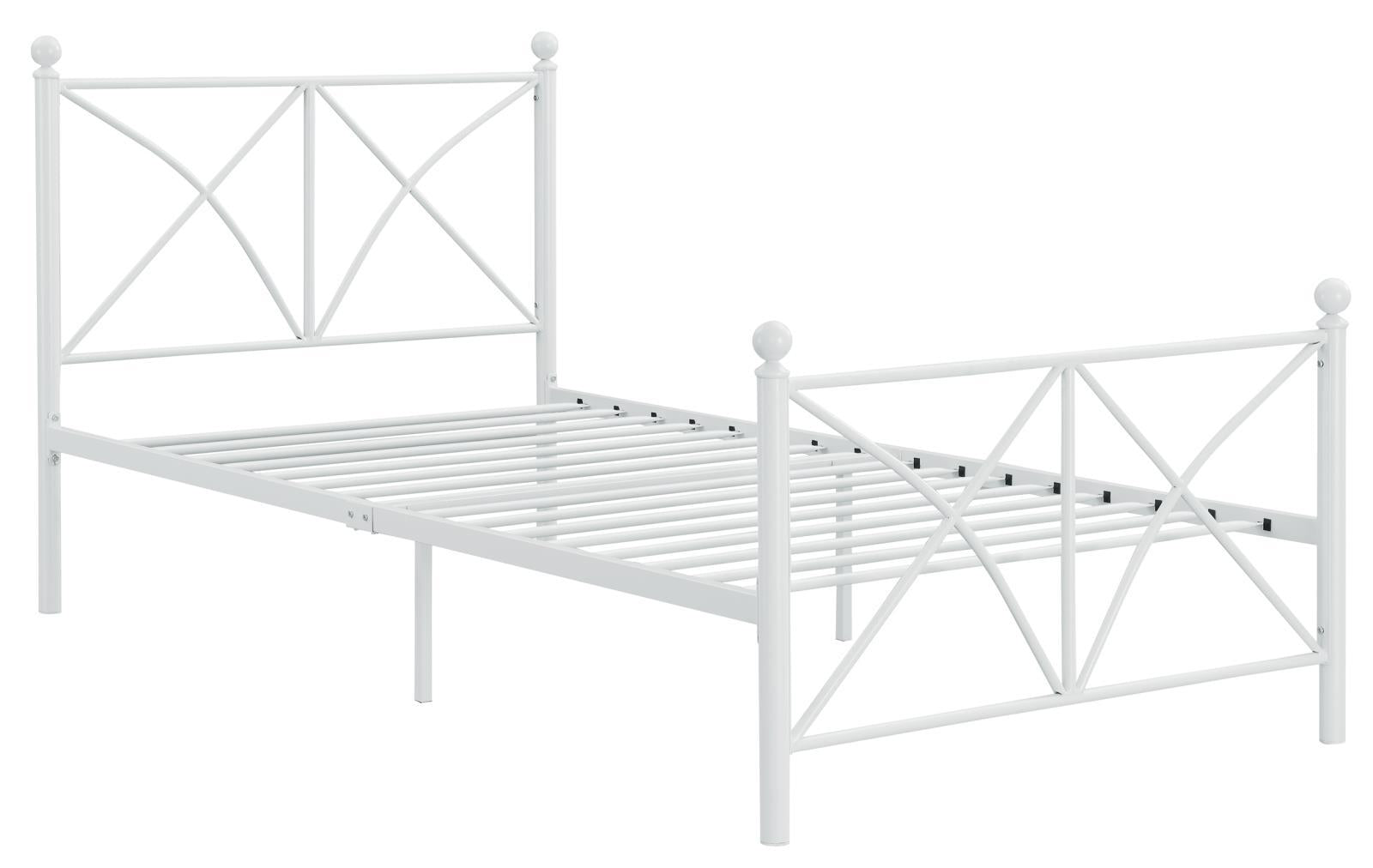 Hart Full Platform Bed White - Romeo & Juliet Furniture (Warren,MI)