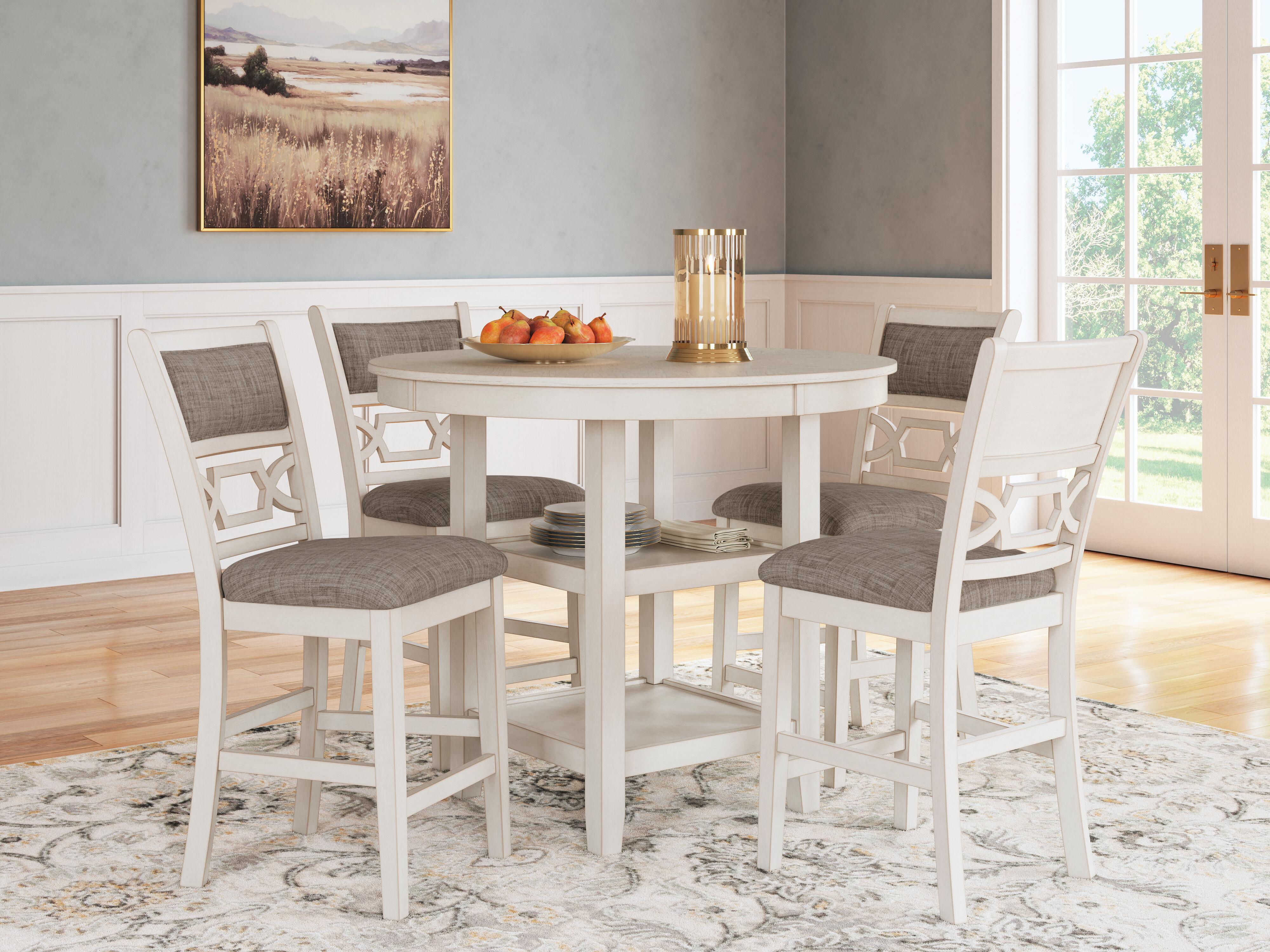 Erinberg Counter Height Dining Table and 4 Barstools (Set of 5) - Romeo & Juliet Furniture (Warren,MI)