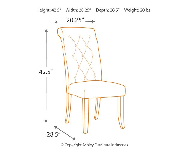 Tripton Dining Chair Set - Romeo & Juliet Furniture (Warren,MI)