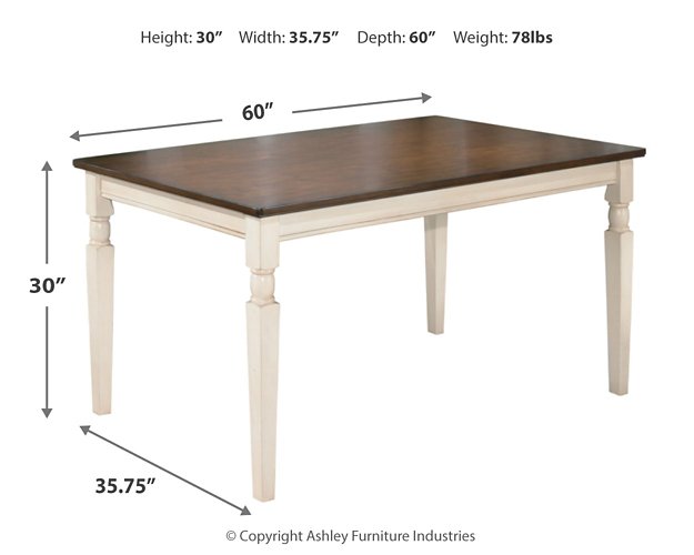 Whitesburg Dining Set - Romeo & Juliet Furniture (Warren,MI)